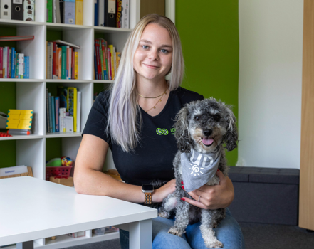 Anna-Maria Goder mit Rudi Anna-Maria Goder mit Rudi