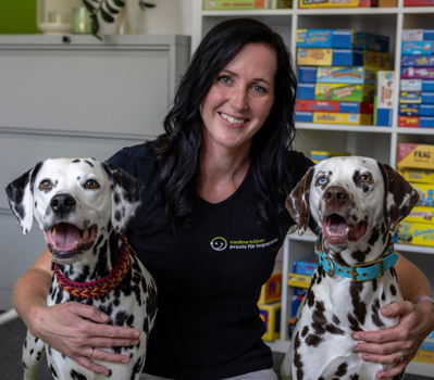 Bettina Binder mit Nelly und Coco